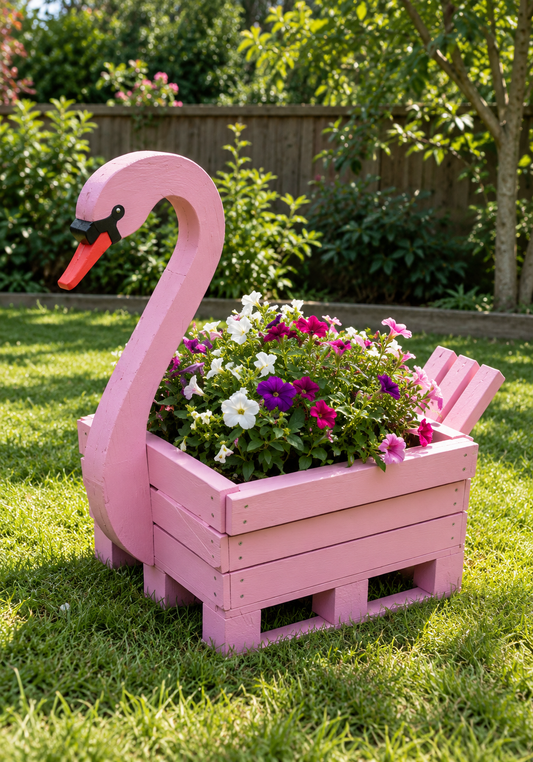 Wooden Duck Outdoor Decor