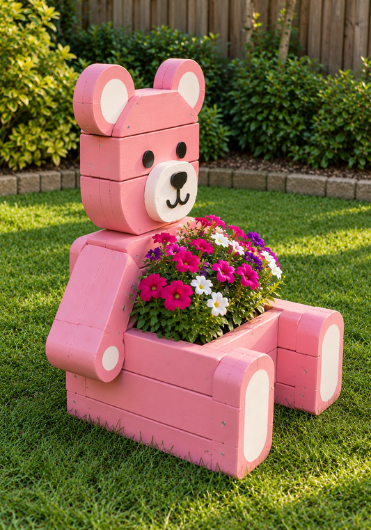 Wooden Teddy Bear Home & Garden Decor