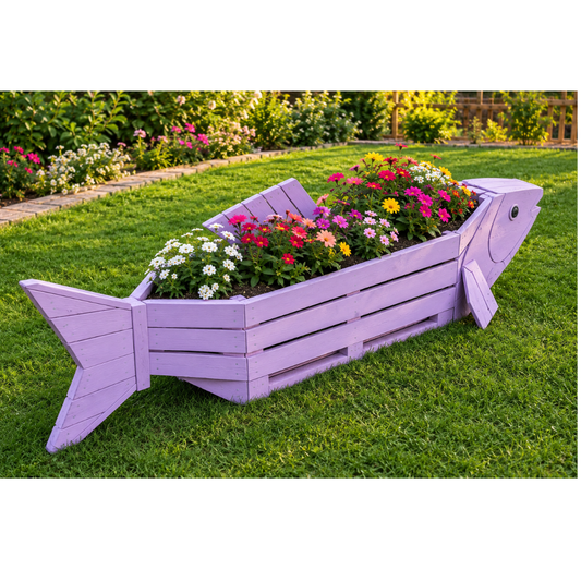 Coastal Wooden Fish Decoration