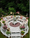 Round Pallet Deck Lounge Set