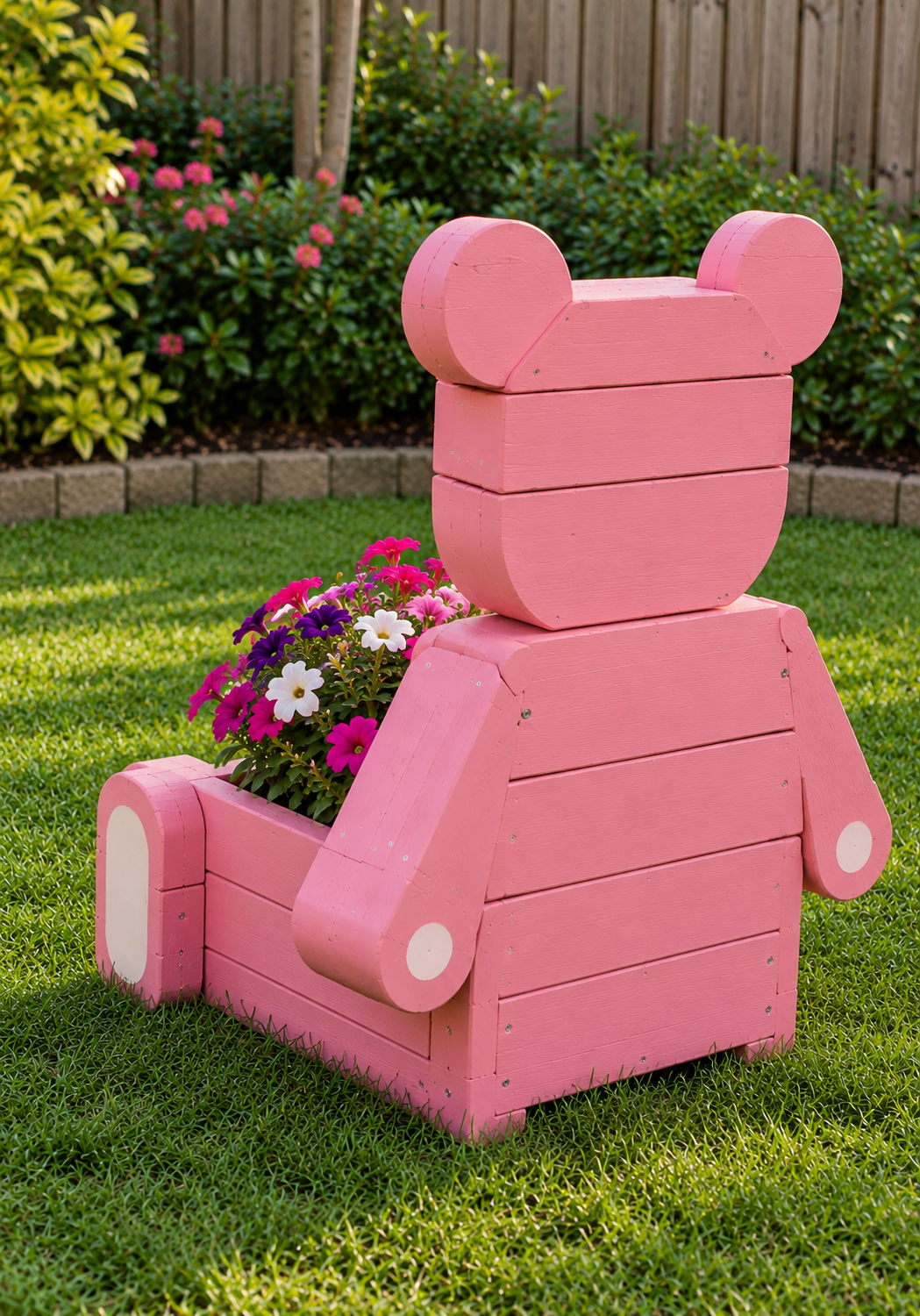 Wooden Teddy Bear Home & Garden Decor