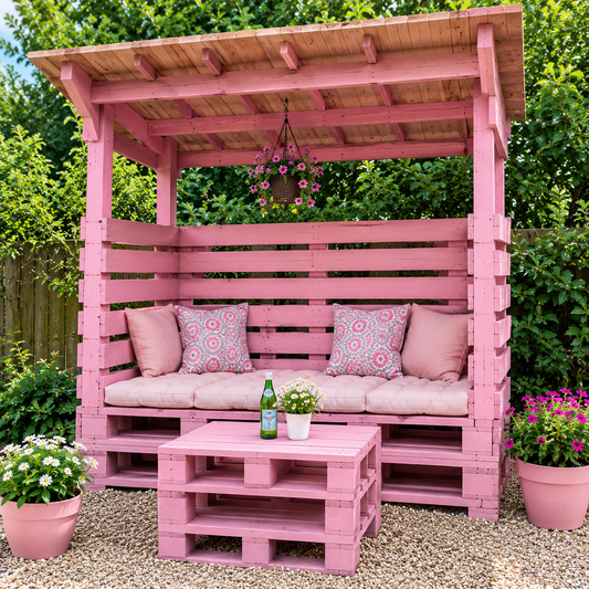 Rustic Wooden Pallet Structure 5x6