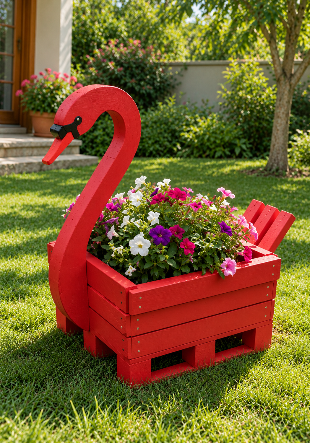 Wooden Duck Outdoor Decor