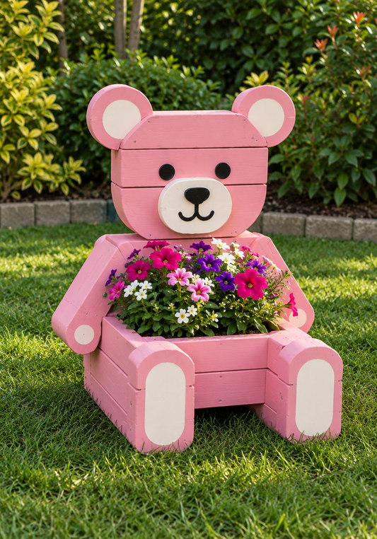 Wooden Teddy Bear Home & Garden Decor