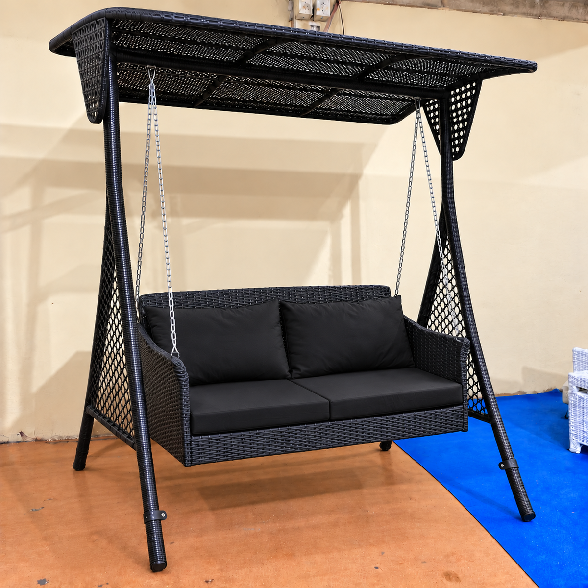 Rattan Double Swing 002