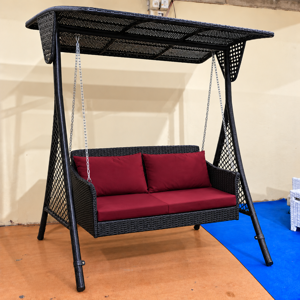 Rattan Double Swing 002