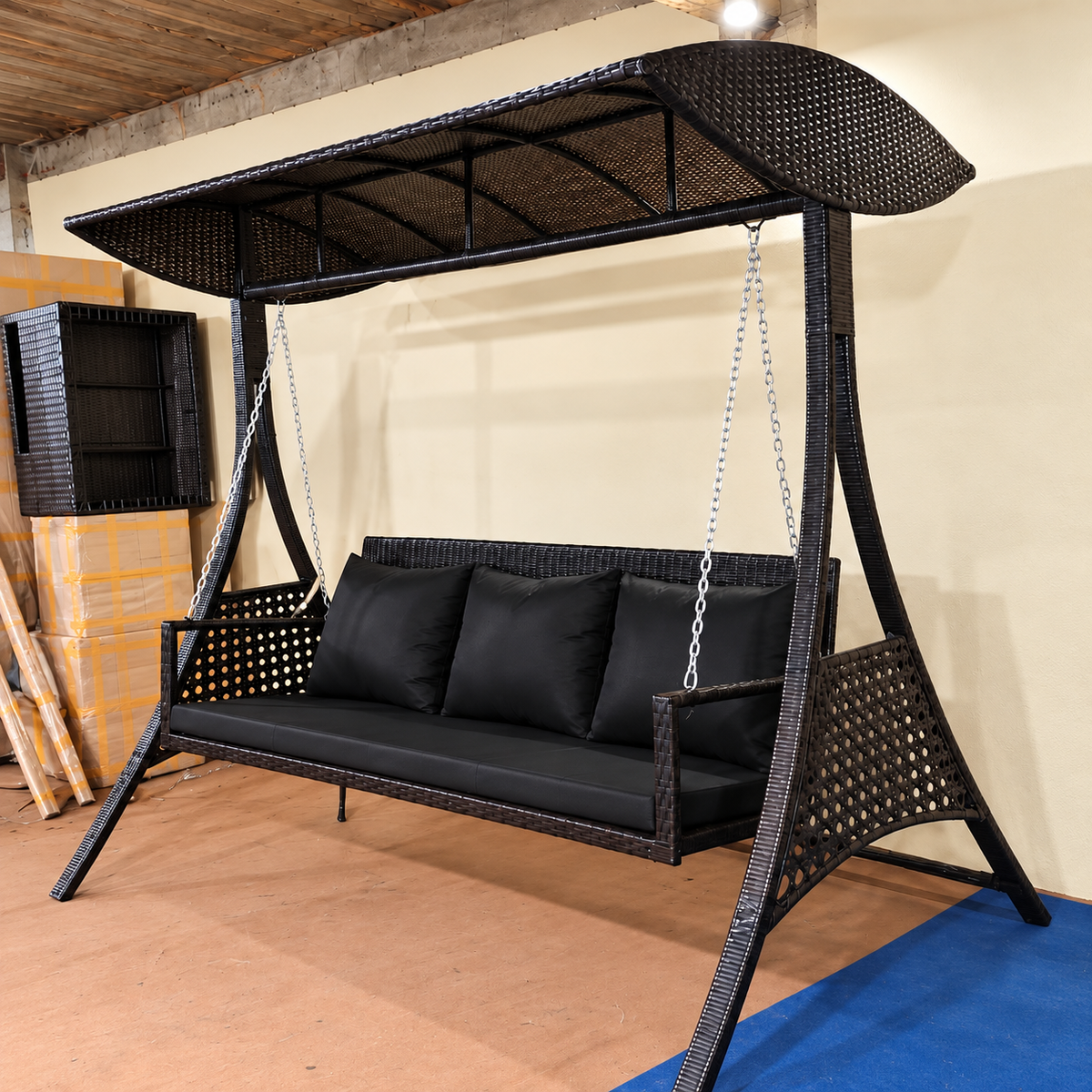 Rattan Double Swing 001