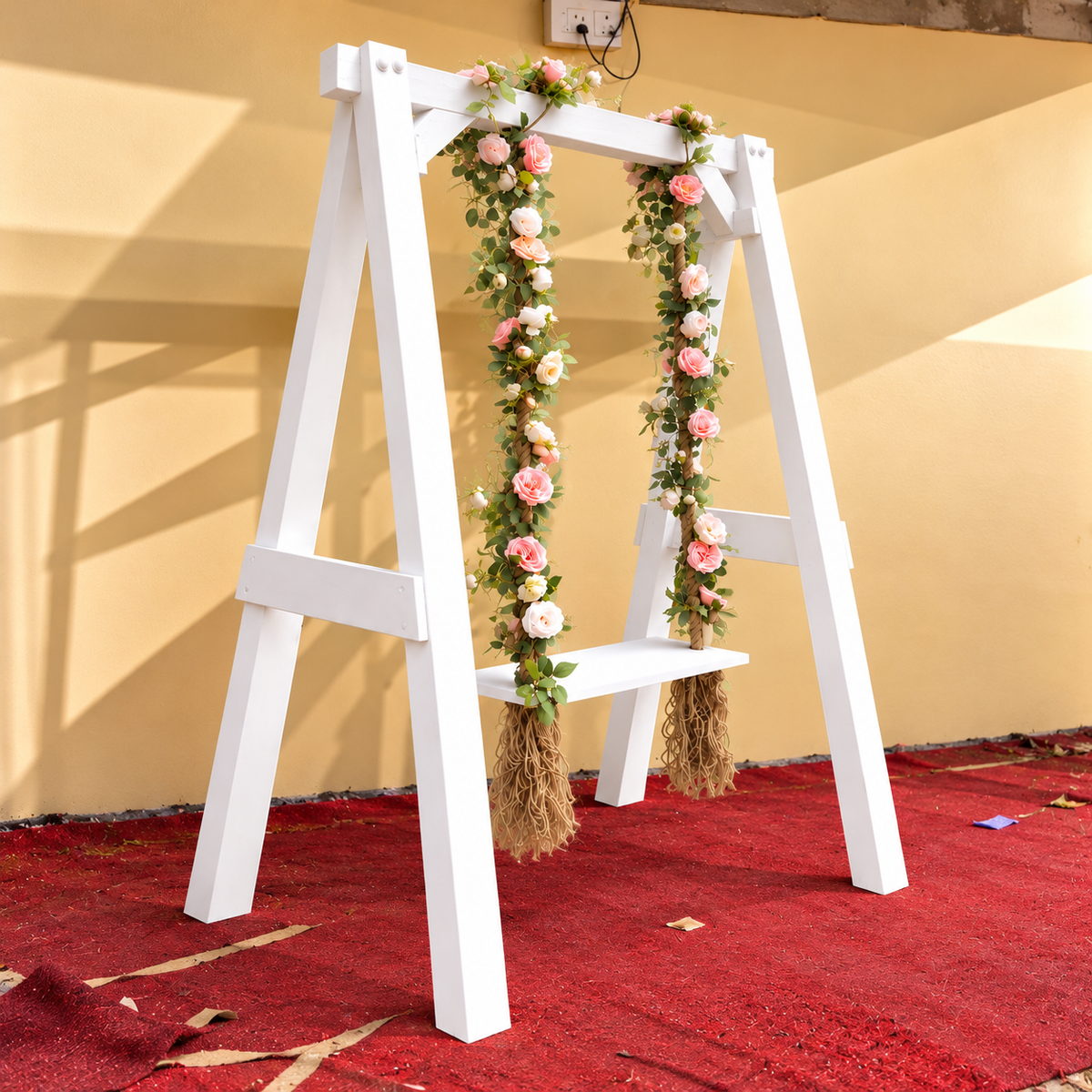 Elegant Wooden Garden Swing
