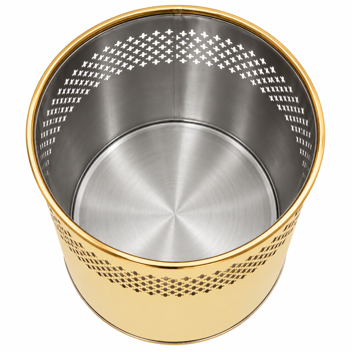 Gold Steel Planter (10, 12, 14, 16 Inches)