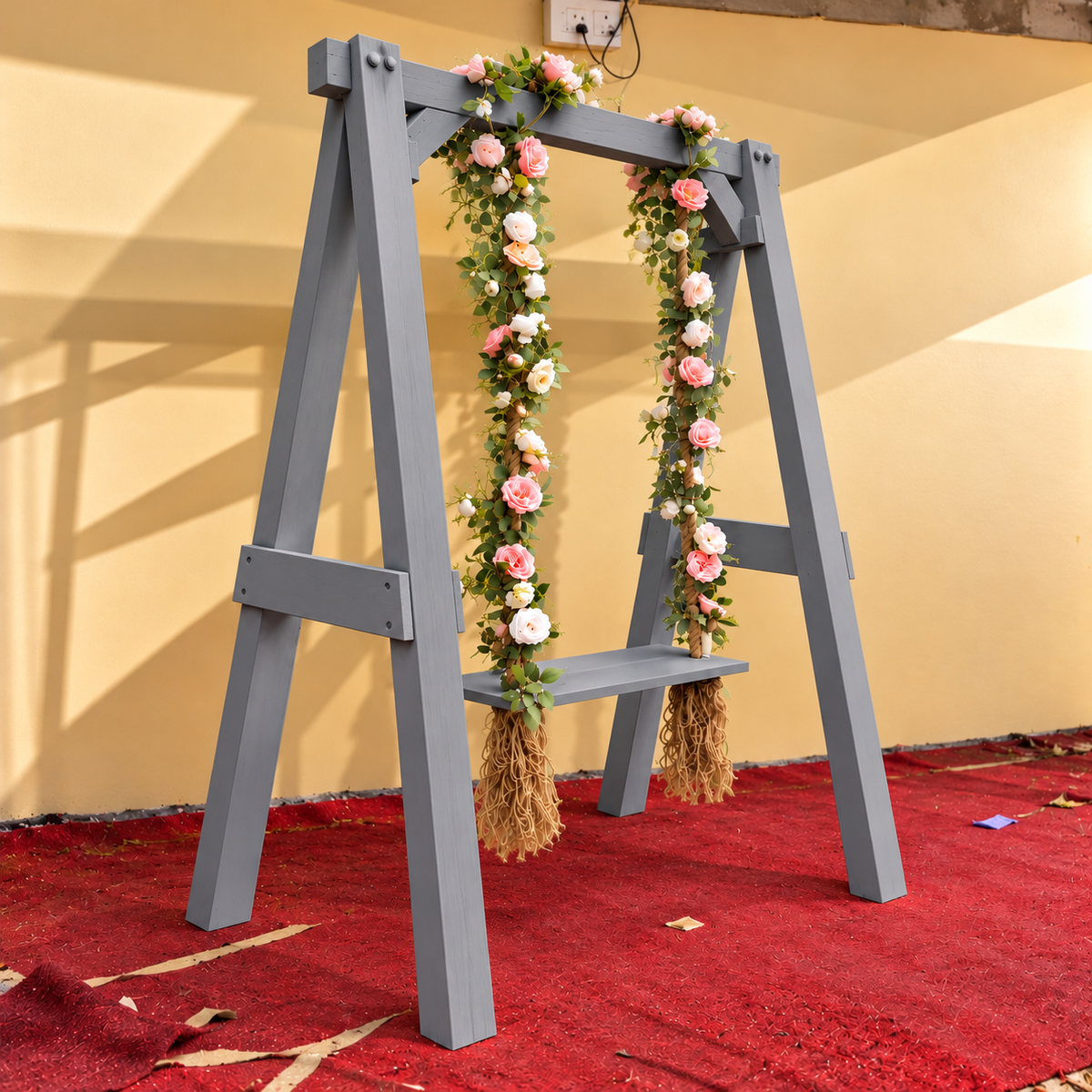 Elegant Wooden Garden Swing