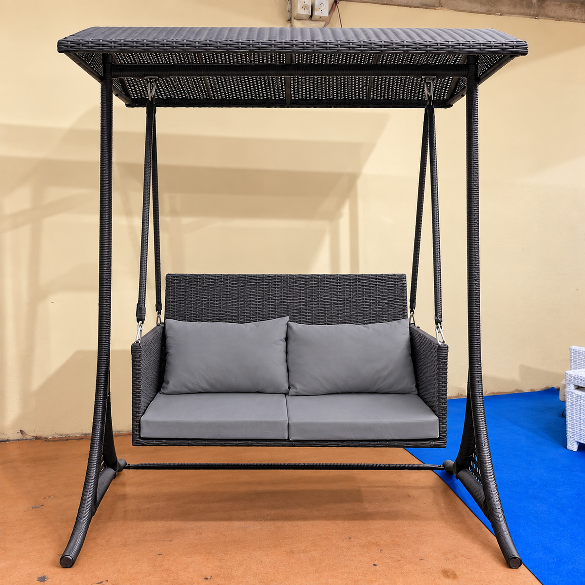 Rattan Double Swing 002