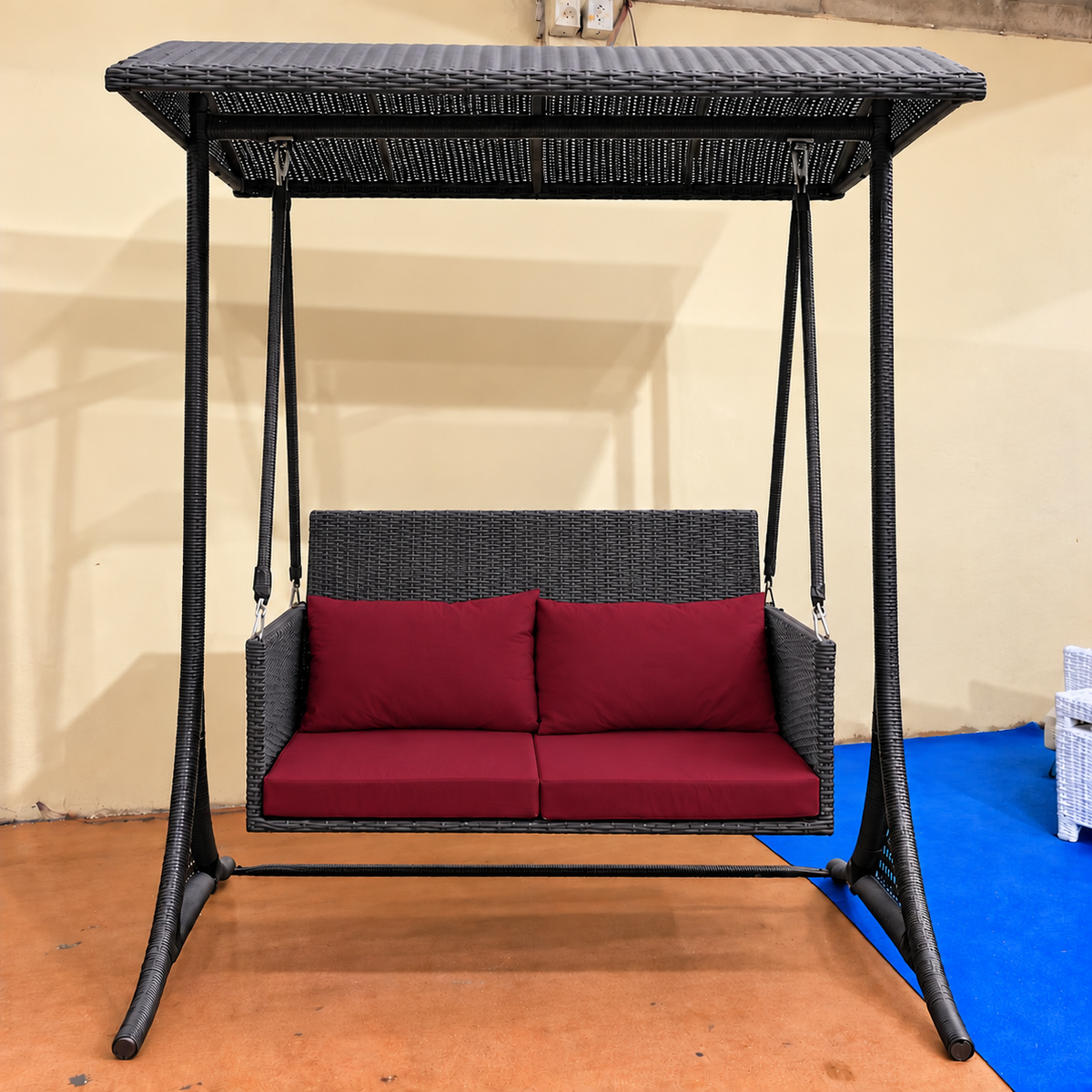 Rattan Double Swing 002
