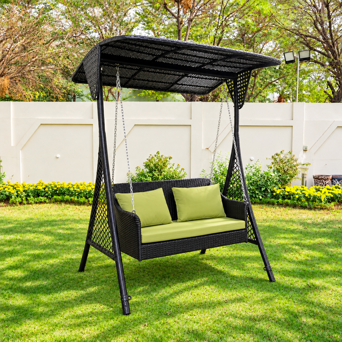 Rattan Double Swing 002