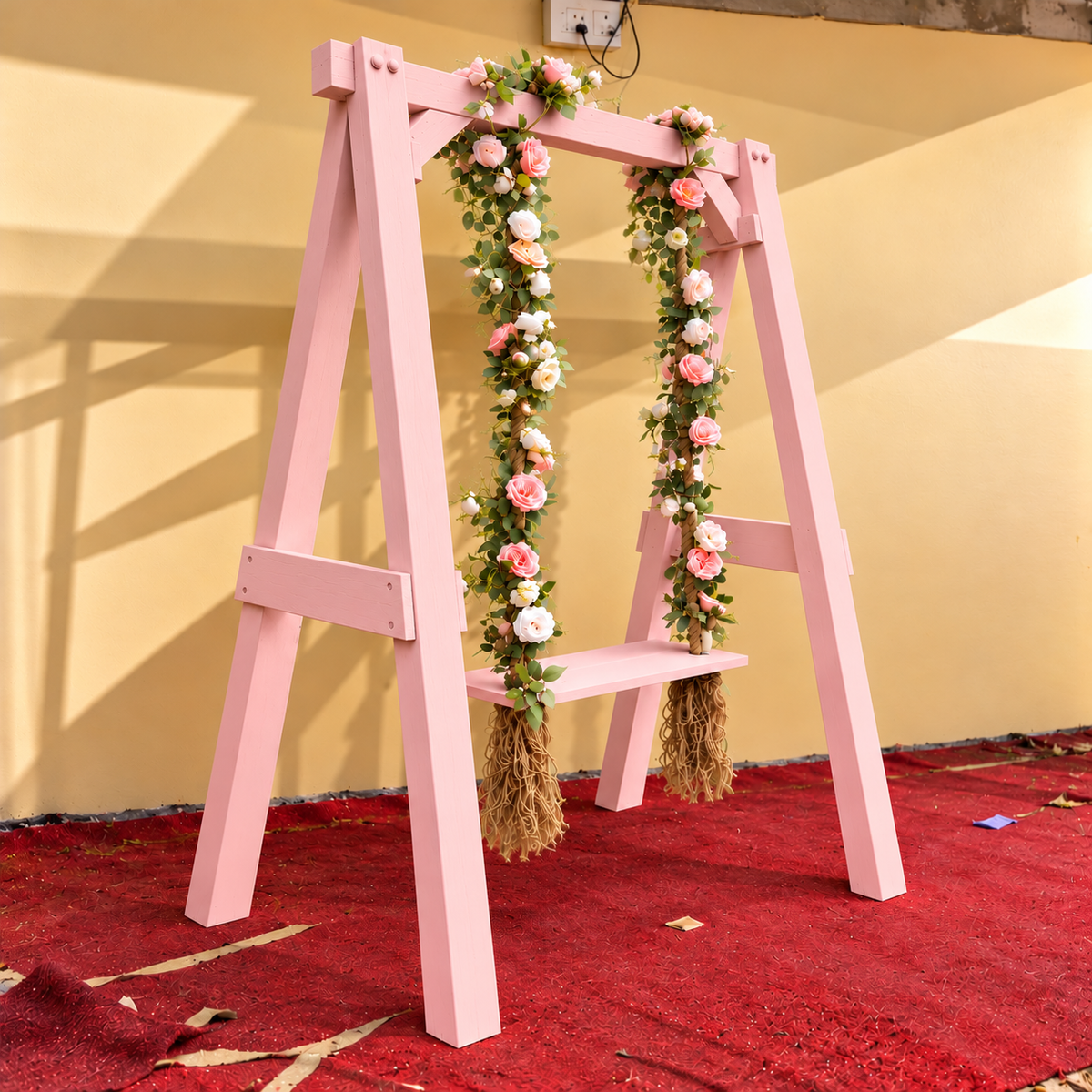Elegant Wooden Garden Swing