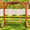Elegant Wooden Outdoor Swing for Garden