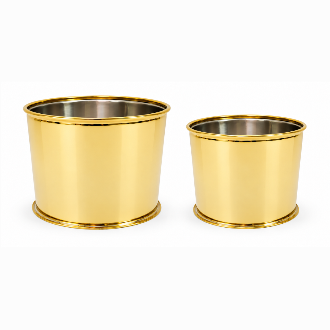 Mini Gold Steel Planter (3, 4, 5 Inches)