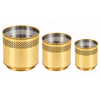 Gold Steel Planter (10, 12, 14, 16 Inches)