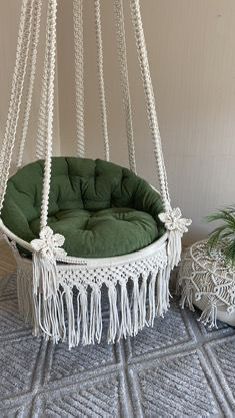 New item Crochet ceiling hanging swing 002