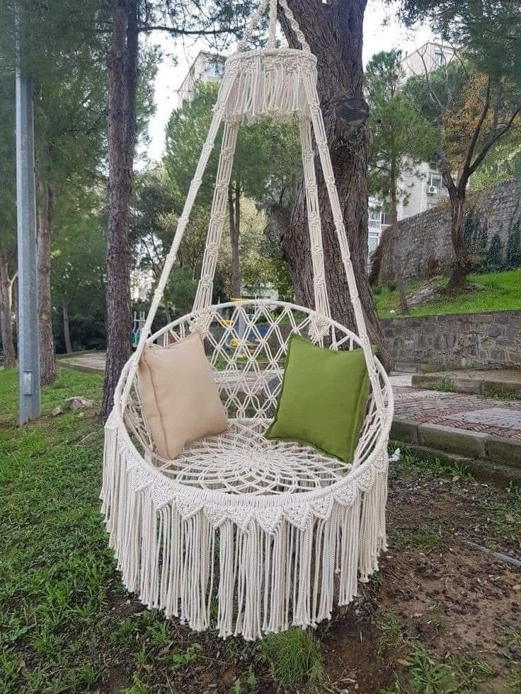 New item Crochet ceiling hanging swing 001