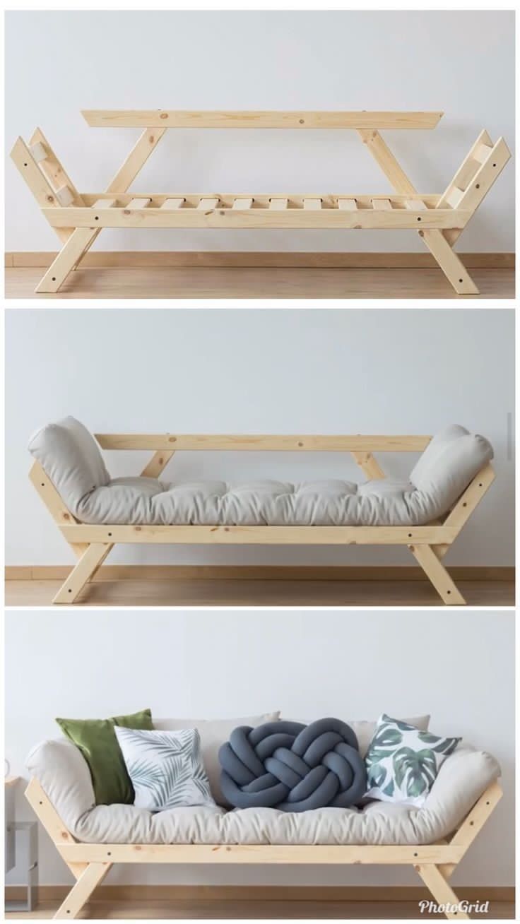 HCS Wooden Sofa