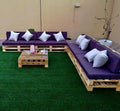 L-Shape 8 Seater Wooden Pallet Sofa