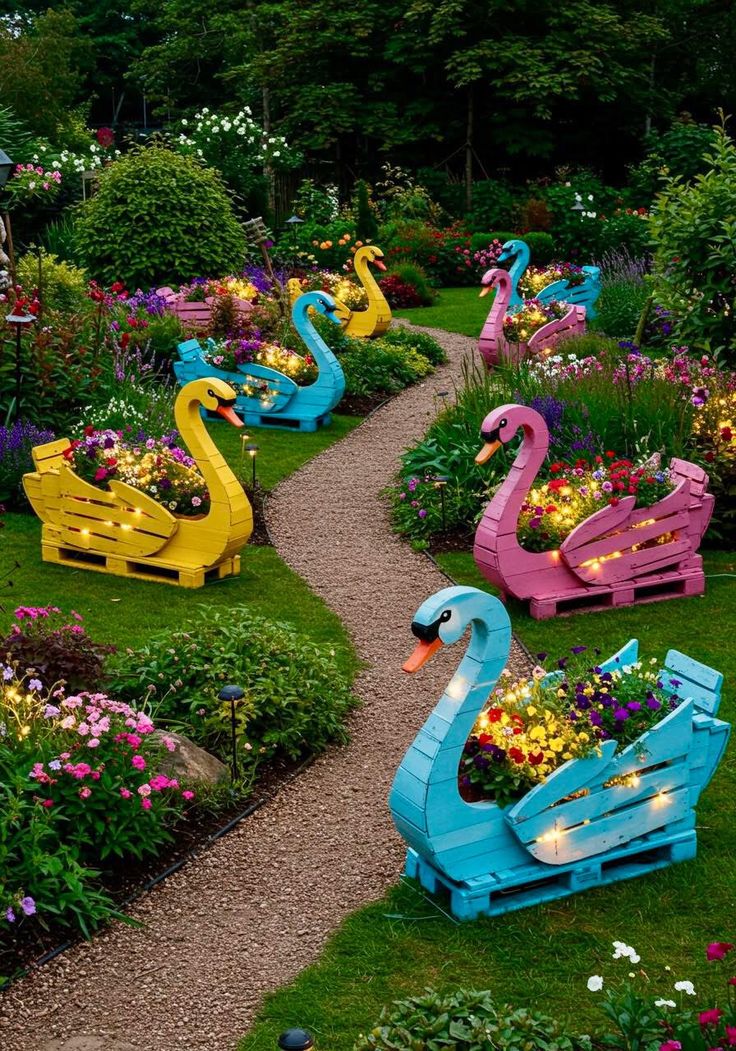 Wooden Duck Outdoor Decor