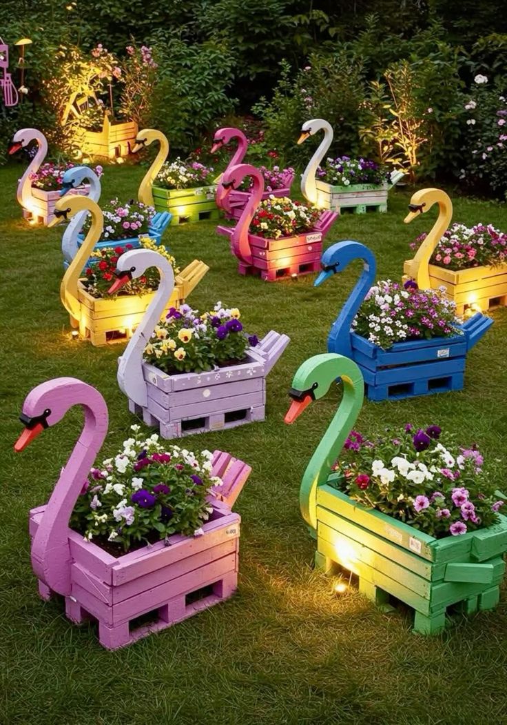 Wooden Duck Outdoor Decor