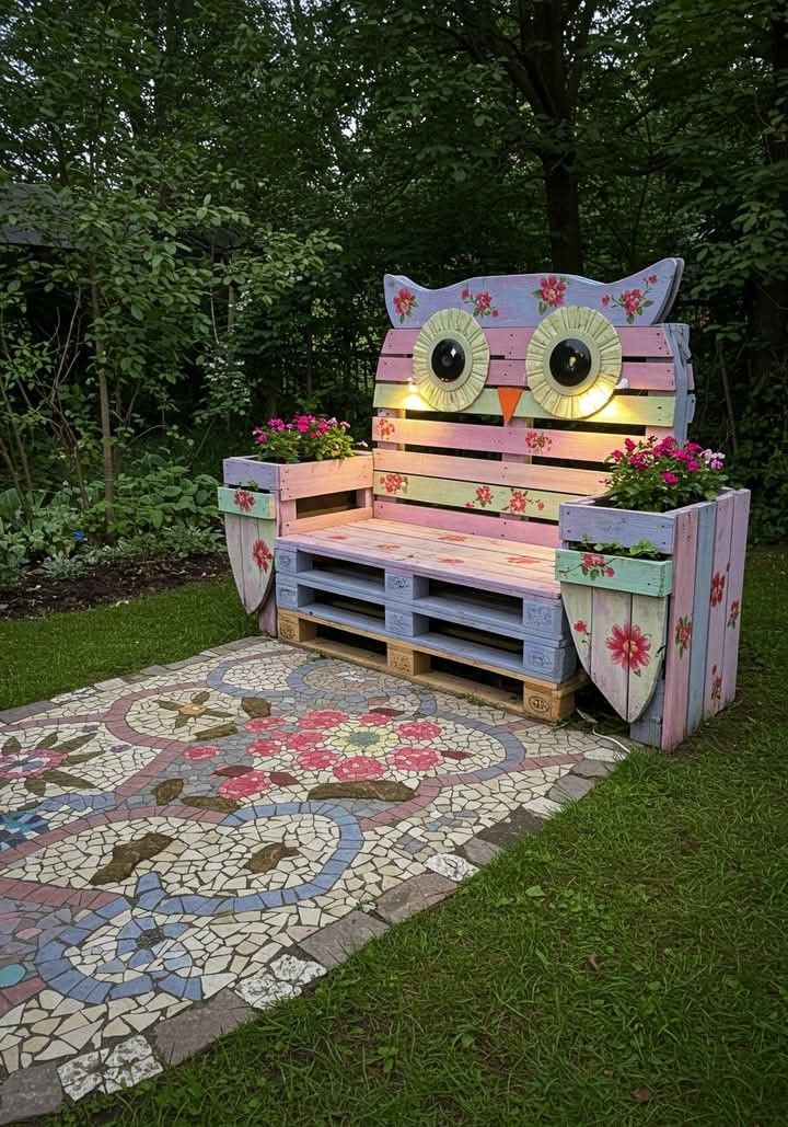 Stylish Wooden Patio Bench Large