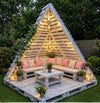 A-Frame Pallet Cabana Lounge Set