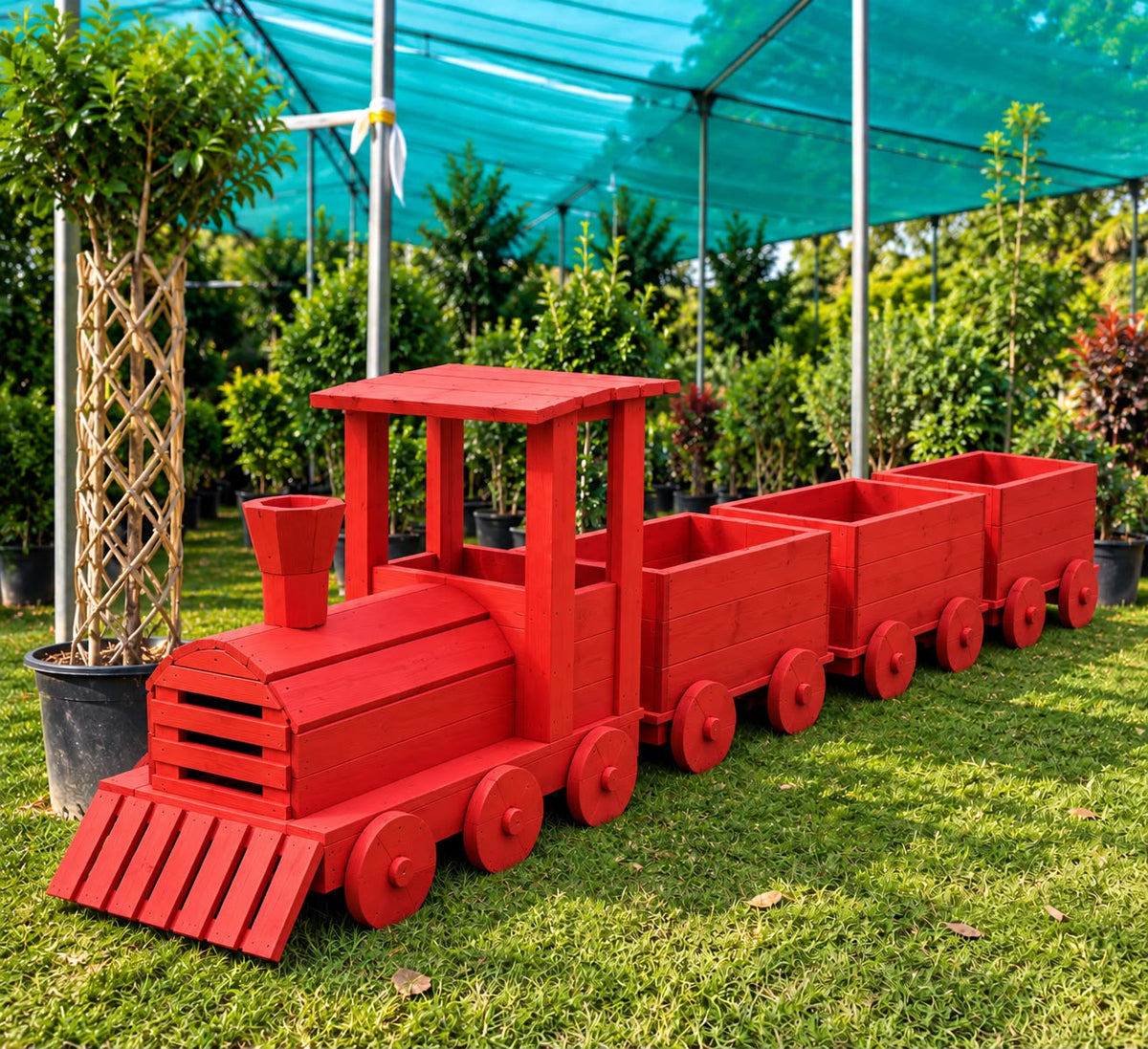 Train-Shaped Outdoor Planter