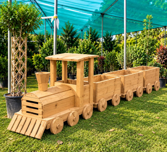 Train-Shaped Outdoor Planter
