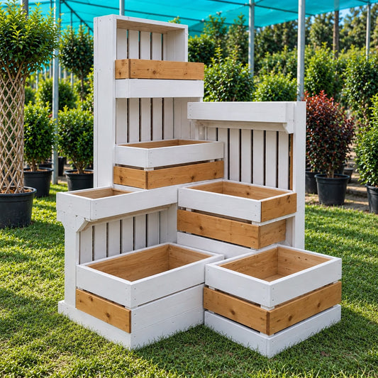 Modern Rustic Wooden Planter