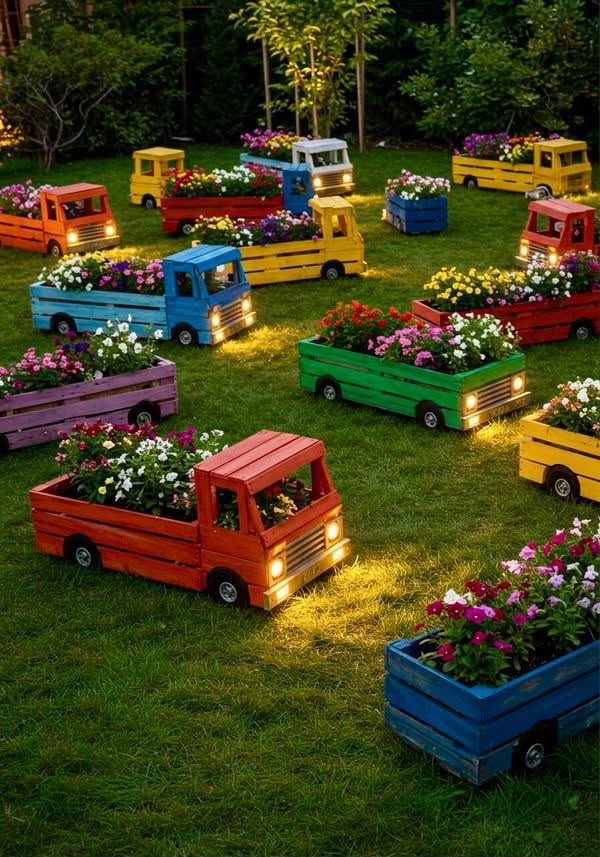 Unique Bus-Shaped Flower Planter