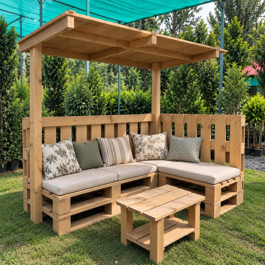 Rustic Wooden Pallet Structure 5x6