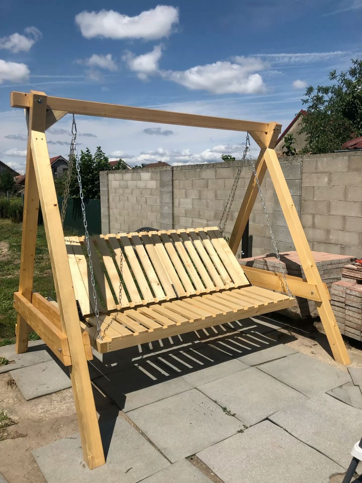 Wooden Swing for Outdoor Living
