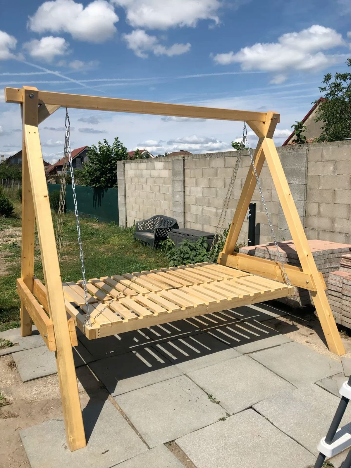 Wooden Swing for Outdoor Living
