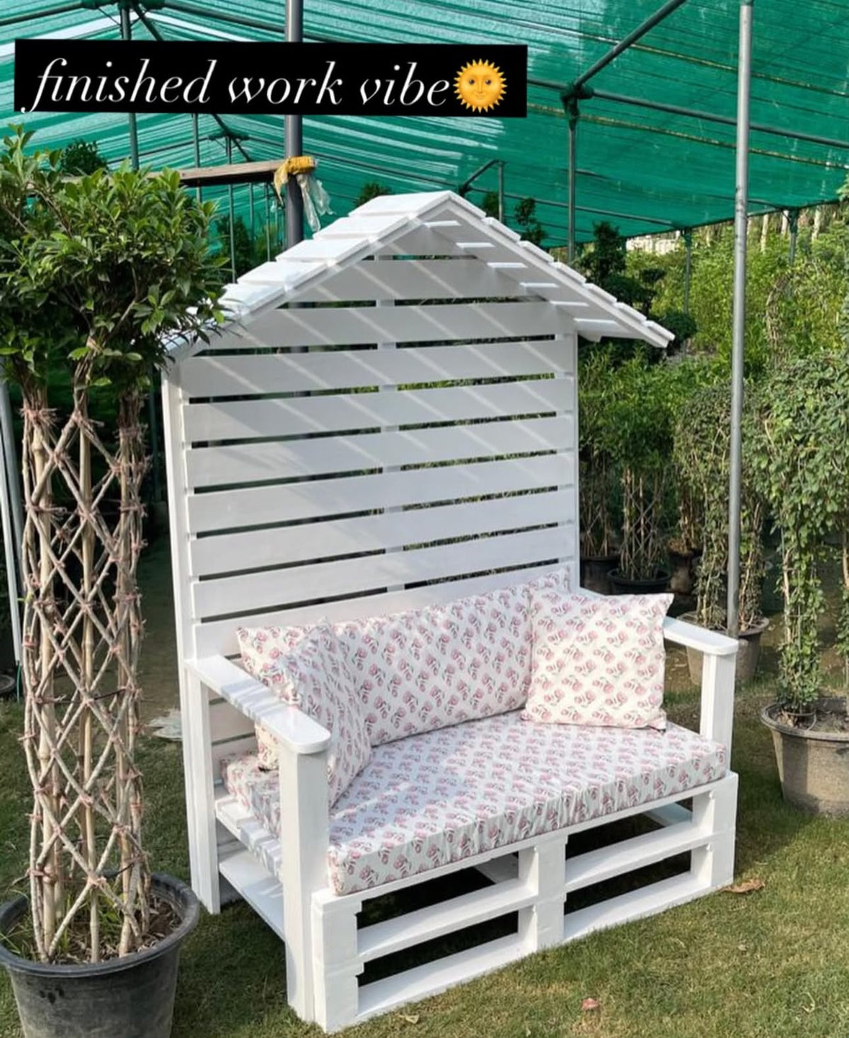 Cozy Pallet Wooden Bench Oasis