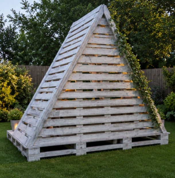 A-Frame Pallet Cabana Lounge Set