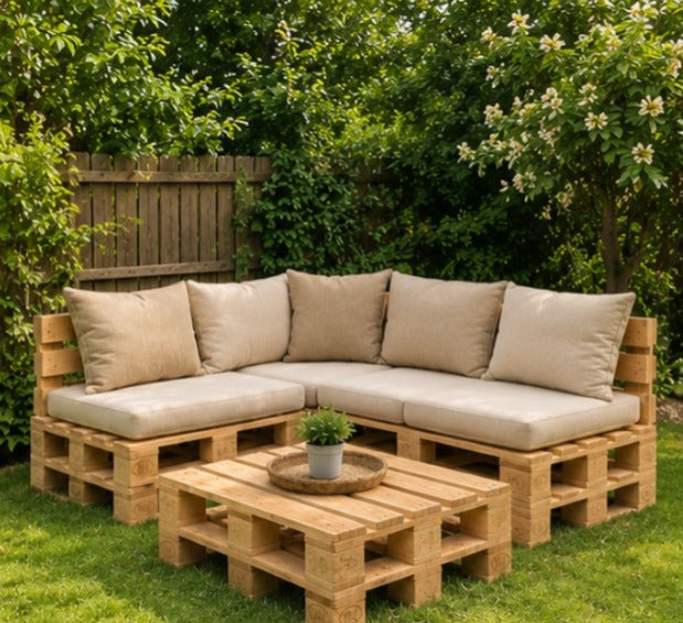 Wooden Pallet Elegance for Your Lawn