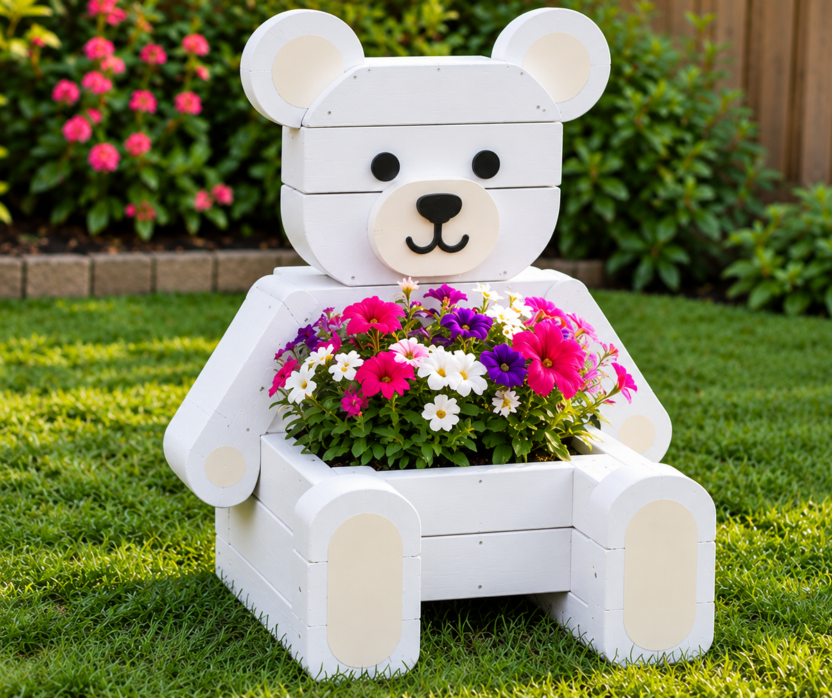 Wooden Teddy Bear Home & Garden Decor