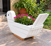 Wooden Sparrow Planter For Outdoor Garden
