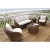 Beige Rattan Balcony Sofa Set