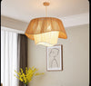 Tiered Rattan Pendant Lamp