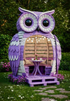 Purple Owl Pallet Gazebo with Round Table