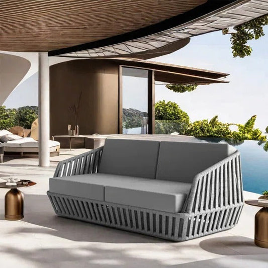 HCS 5 Seater Rattan Strip Sofa Set 001