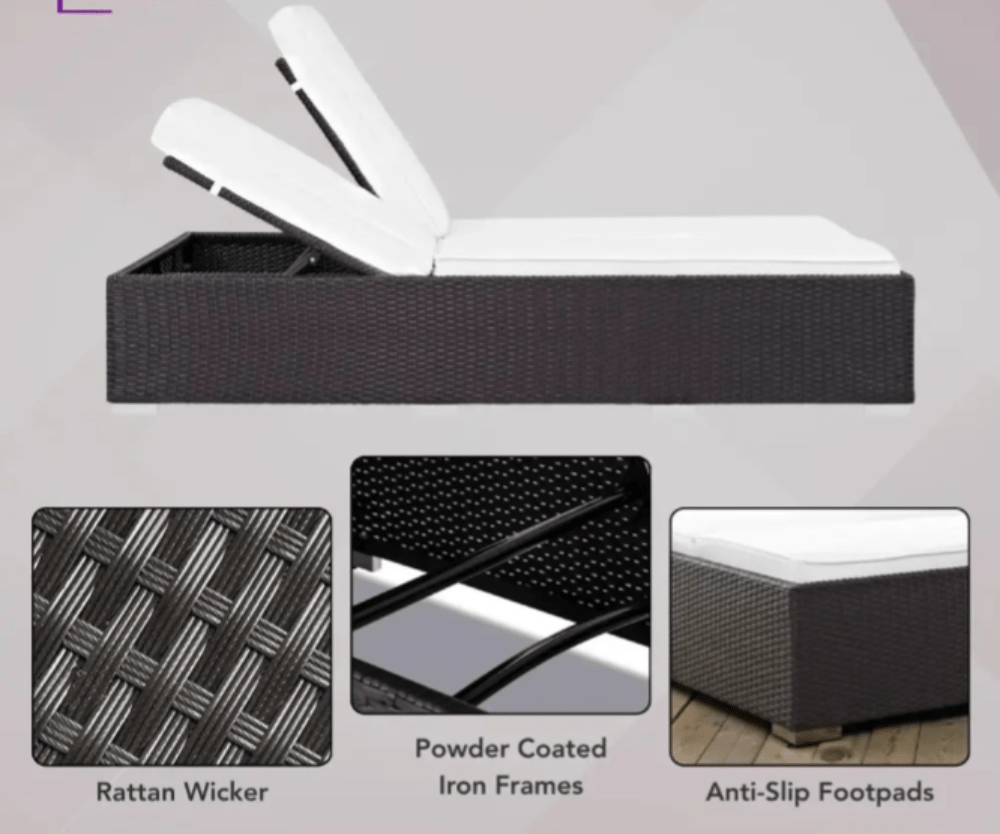 Double Rattan Lounger – Premium Outdoor Comfort & Durability