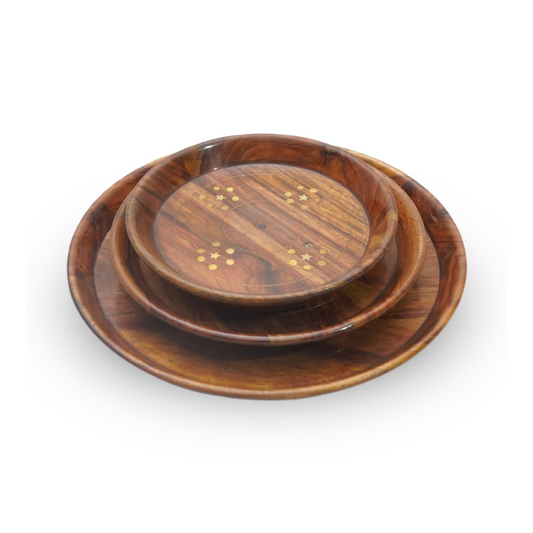 Wooden Plate Set 220800031