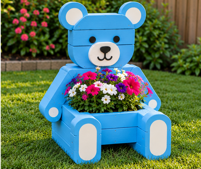 Wooden Teddy Bear Home & Garden Decor