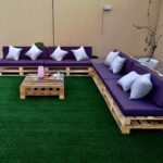 L-Shape 8 Seater Wooden Pallet Sofa